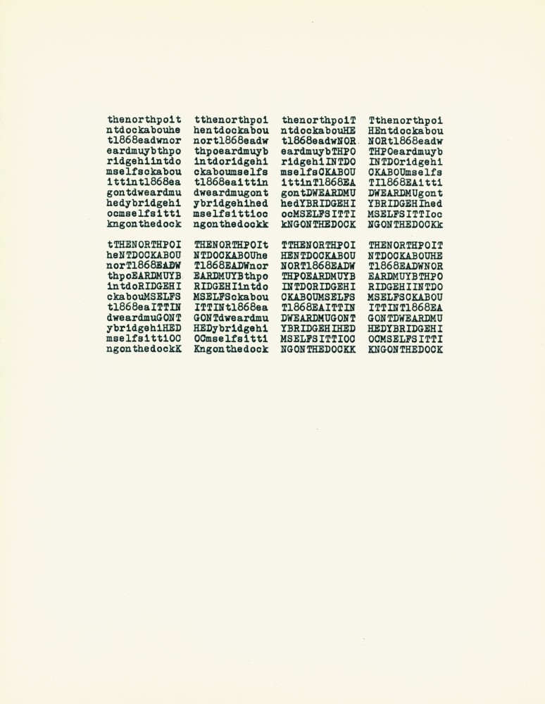 Work by Carl Andre