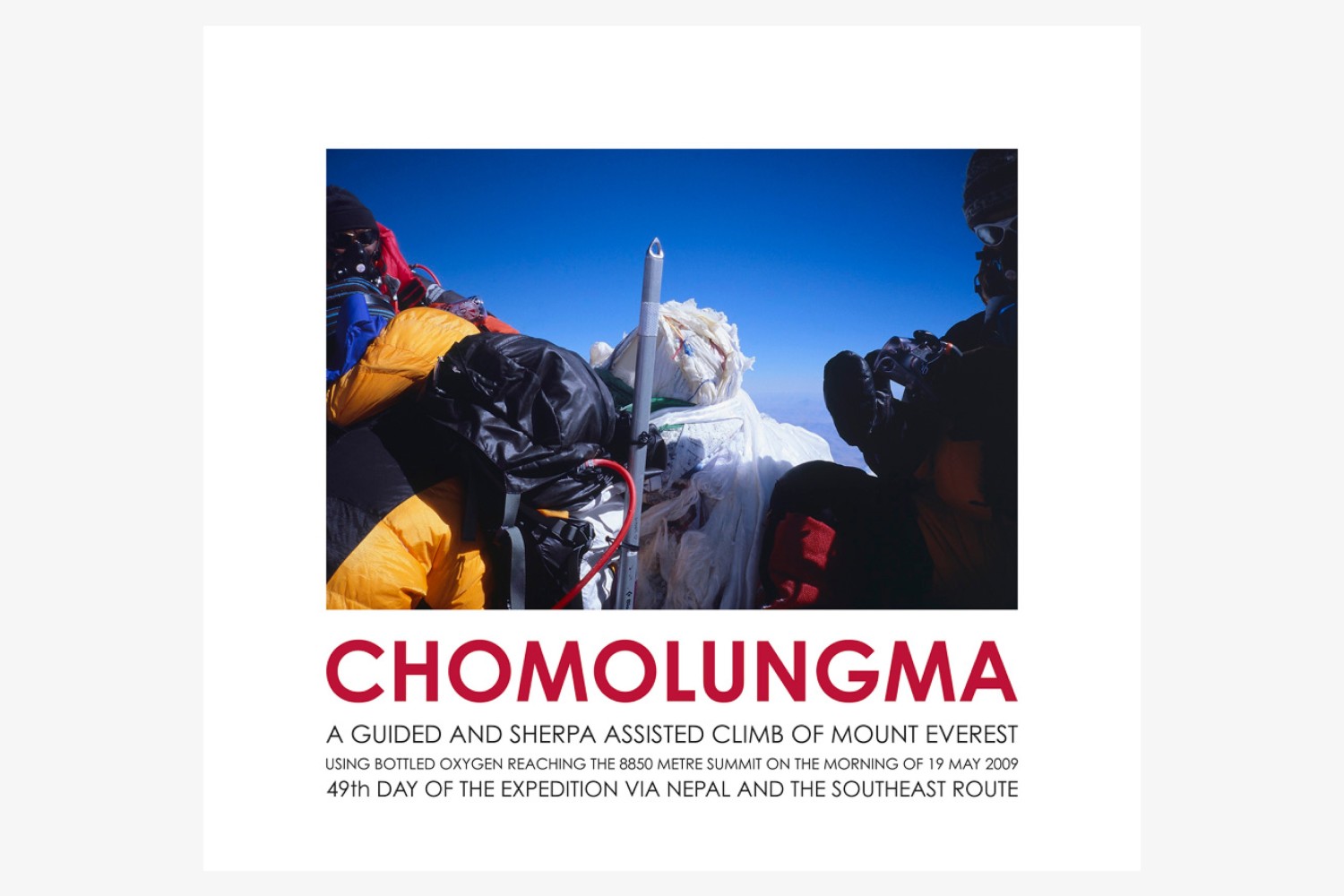 View of «Chomolungma (summit photograph)»